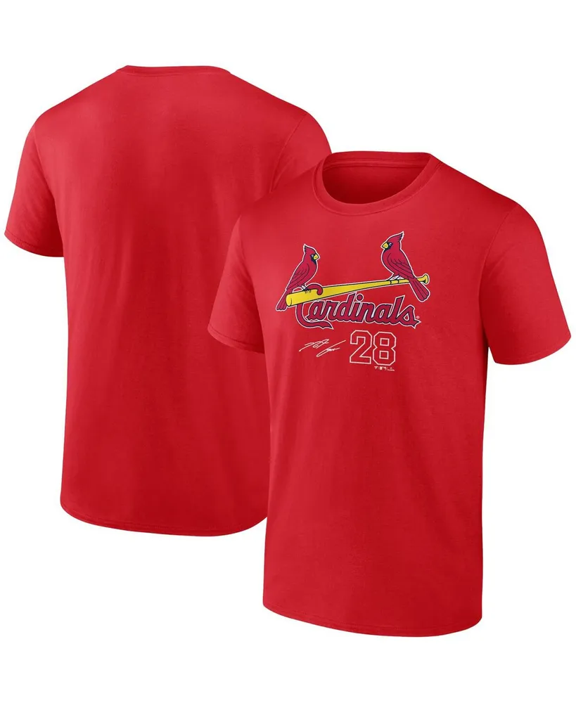 Men's Fanatics Nolan Arenado Red St. Louis Cardinals Player Name and Number T-shirt