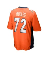 Men's Nike Garett Bolles Orange Denver Broncos Game Jersey