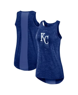 Women's Nike Royal Kansas City Royals Logo Fade High Neck Performance Tank Top