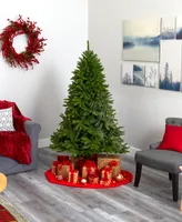 Sierra Spruce Natural Look Artificial Christmas Tree with Lights and Bendable Branches, 72"