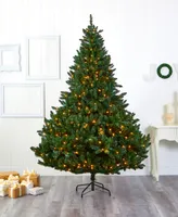 Northern Rocky Spruce Artificial Christmas Tree with Lights and Bendable Branches