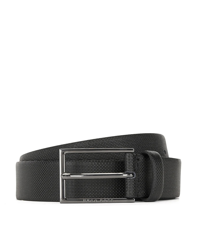 Boss Men's Printed-Leather Belt