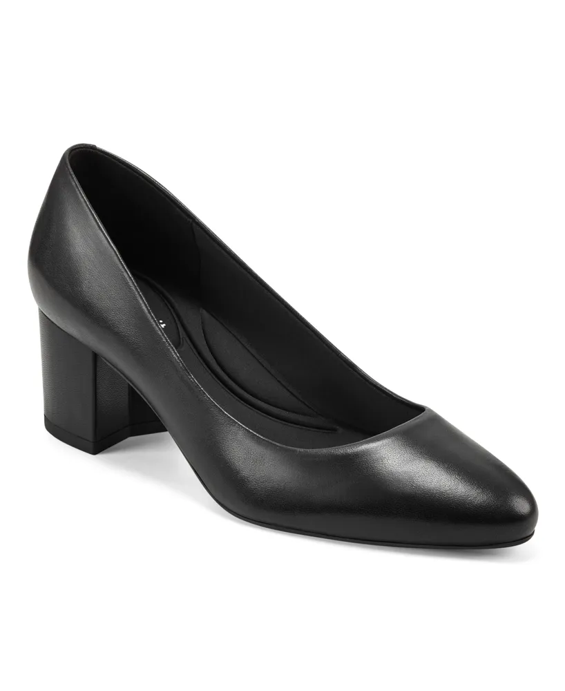 Easy Spirit Women's Eflex Cosma Slip-on Block Heel Dress Pumps