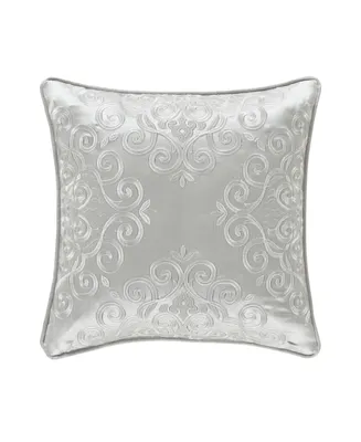 J Queen New York Tabitha Decorative Pillow, 18" x 18" - Silver