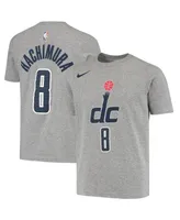 Big Boys Nike Rui Hachimura Heather Gray Washington Wizards 2020 City Edition Name and Number T-shirt