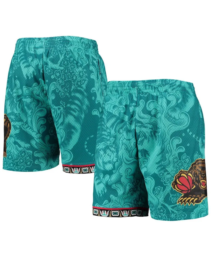 Men's Mitchell & Ness Turquoise Vancouver Grizzlies Hardwood Classics Lunar New Year Swingman Shorts