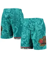 Men's Mitchell & Ness Turquoise Vancouver Grizzlies Hardwood Classics Lunar New Year Swingman Shorts