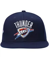 Men's Mitchell & Ness Navy Oklahoma City Thunder Core Side Snapback Hat