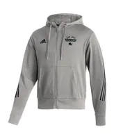 Men's adidas Heathered Gray San Jose Sharks Fashion Full-Zip Hoodie