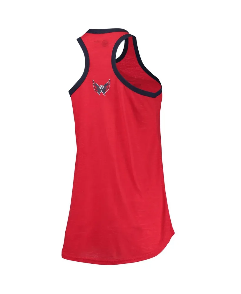 Women's G-iii Sports by Carl Banks Red Washington Capitals Showdown Slub Racerback Tank Top