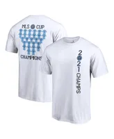 Men's Fanatics White New York City Fc 2021 Mls Cup Champions One Team Roster T-shirt