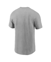 Men's Nike Lou Gehrig Heathered Gray New York Yankees Cooperstown Collection Day Retired Number T-shirt