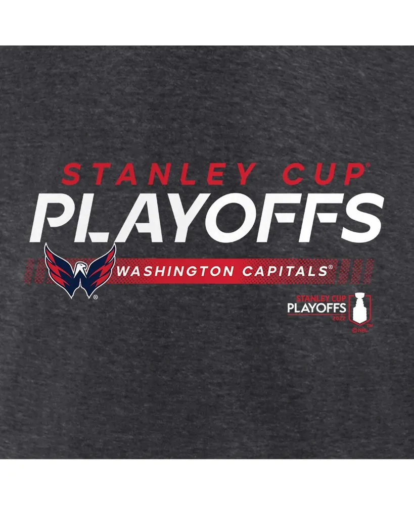 Men's Fanatics Charcoal Washington Capitals 2022 Stanley Cup Playoffs Playmaker T-shirt