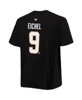 Men's Fanatics Jack Eichel Black Vegas Golden Knights Big and Tall Name Number T-shirt