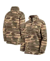 Women's G-iii Sports by Carl Banks Camo New Jersey Devils Sherpa Quarter-Zip Jacket