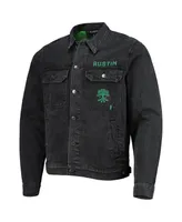 Men's The Wild Collective Black Austin Fc Denim Button-Up Jacket