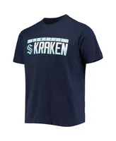 Men's LevelWear Navy Seattle Kraken Richmond Wordmark T-shirt