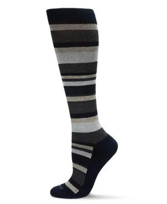 Multi Striped Cotton Compression Socks