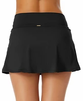 Anne Cole Solid Soft Band Rock Swim Skirt