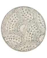 Lr Home Radiance RDC54087 4' x 4' Round Area Rug