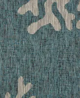 Lr Home Nassau NASS810B 5' x 7' Outdoor Area Rug