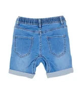 Cotton On Toddler and Little Boys Slouch Fit Elastic with Drawstring Shorts