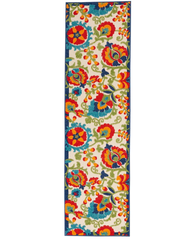 Nourison Home Aloha ALH17 2'3" x 8' Runner Rug