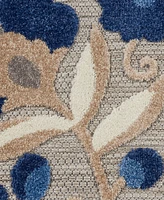 Nourison Home Aloha ALH17 7'10" x Round Outdoor Area Rug
