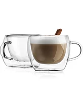 Godinger Contessa Tea Double Wall Cups, Set of 2