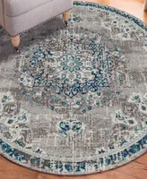 Amer Rugs Montana Nieves 7'6" x 7'6" Round Area Rug