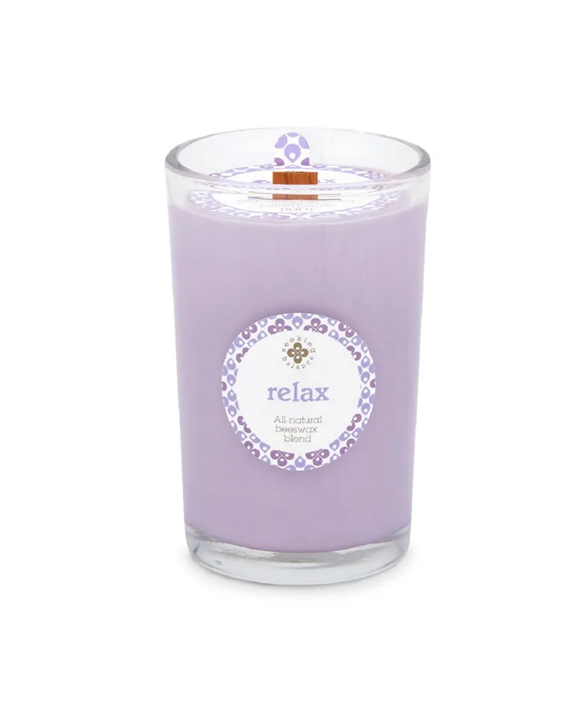 Seeking Balance Relax Geranium Lavender Spa Jar Candle, 8 oz
