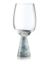 Marble All Purpose Wine Glasses, Set of 2, 14 Oz