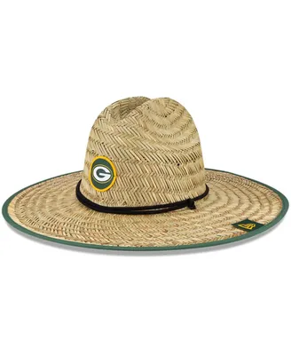 Men's Natural Green Bay Packers Nfl Training Camp Official Straw Lifeguard Hat