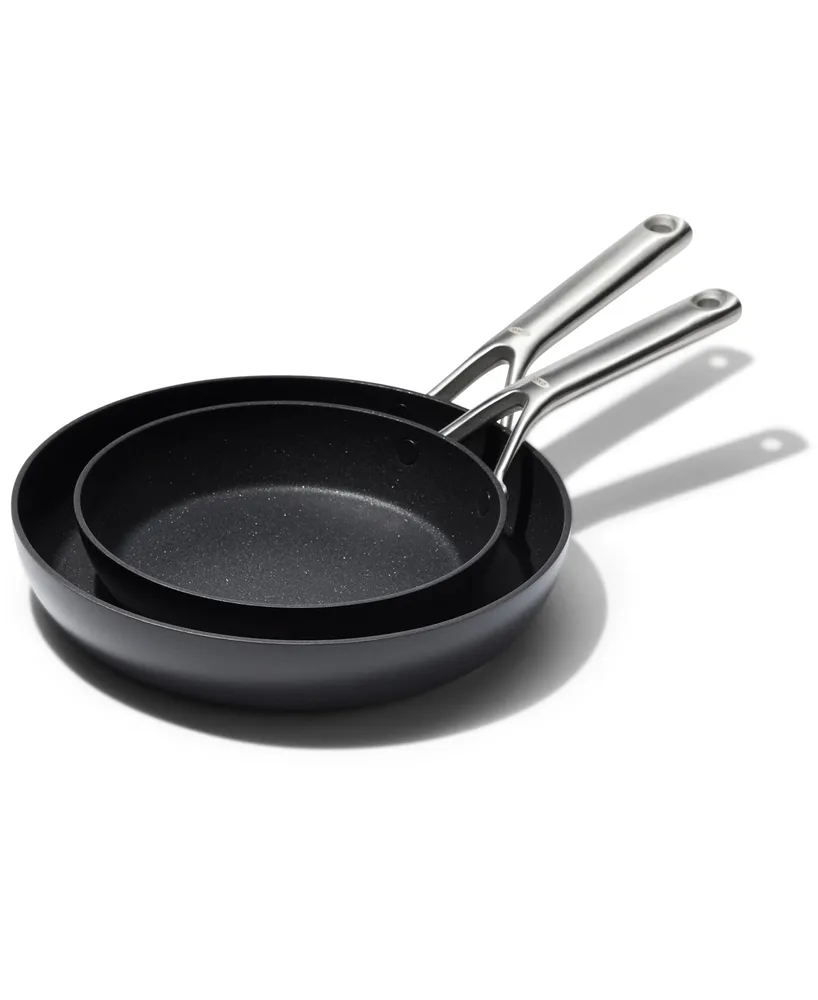 Mesa Mia Cast Iron 2-pc. Frying Pan Set, Black