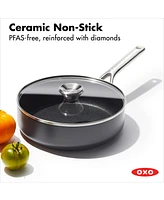 Oxo Professional Ha Ceramic Nonstick 3-Qt. Saute Pan & Lid