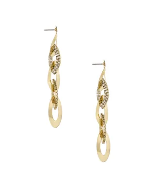 Ettika Women's 18k Gold Plated Rope Dangle Earrings