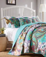 Greenland Home Fashions Nirvana Quilt Set, 3-Piece Full - Queen