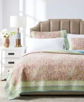 Greenland Home Fashions Palisades Pastel Quilt Set 3 Piece