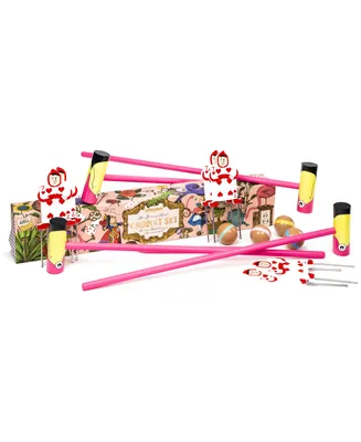 Professor Puzzle Wonderland Games - The Queen of Heart's Croquet Set, 16 Piece