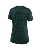 Women's Nike Green Colorado Rockies Authentic Collection City Connect Velocity Performance V-Neck T-shirt