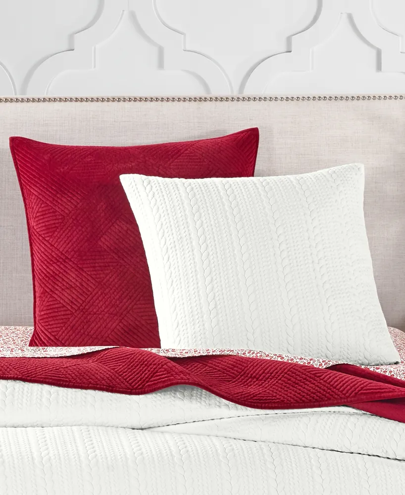 Charter Club Damask Designs Cable Knit 3-Pc. Duvet Cover Set, Full/Queen, Created for Macy's
