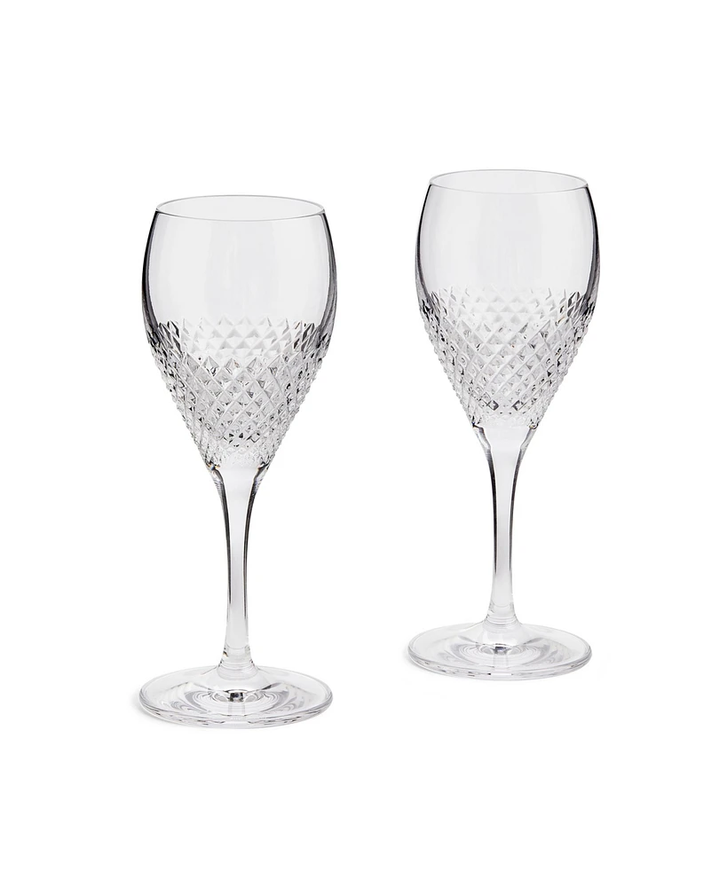 Vera Wang Wedgwood Diamond Mosaic Wine Glass, Set of 2