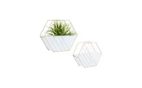 CosmoLiving by Cosmopolitan Contemporary Planters, Set of 2