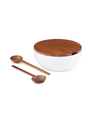 Duets Salad Bowl with Lid Servers Set, 3 Piece