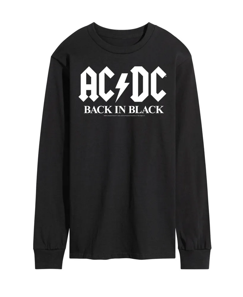 Men's Acdc Back Black Long Sleeve T-shirt