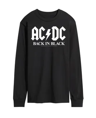 Men's Acdc Back Black Long Sleeve T-shirt