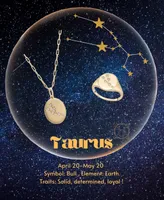 Wrapped Diamond Taurus Constellation 18" Pendant Necklace (1/20 ct. tw) in 10k Yellow Gold, Created for Macy's