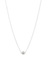 Lauren Ralph Lauren Sterling Silver and Cubic Zirconia Pendant Necklace