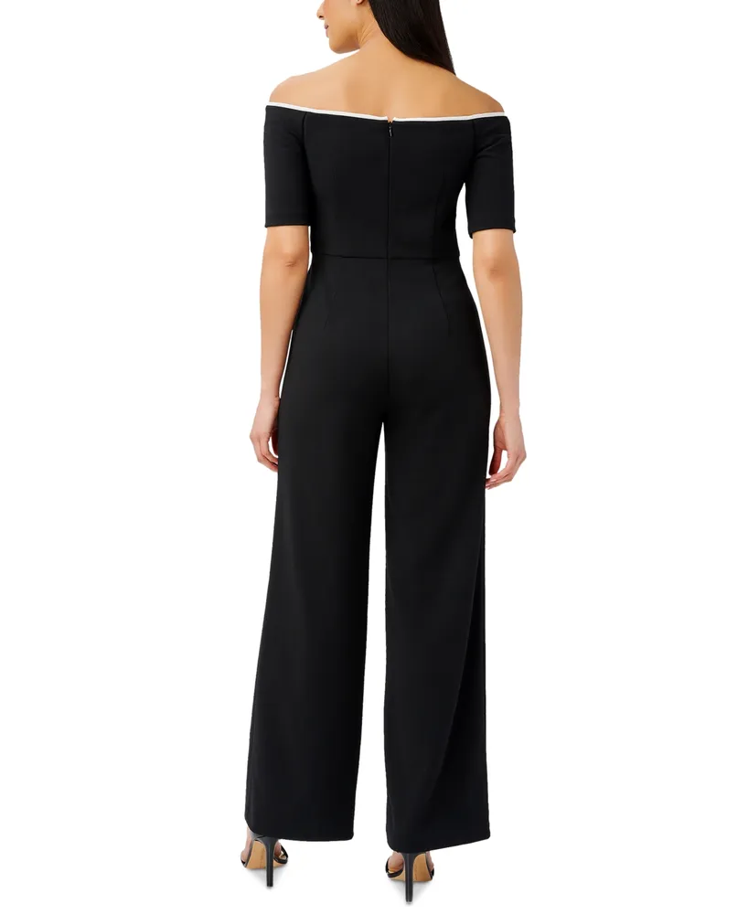 Adrianna Papell Women's Off-The-Shoulder Jumpsuit