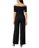 Adrianna Papell Women's Off-The-Shoulder Jumpsuit